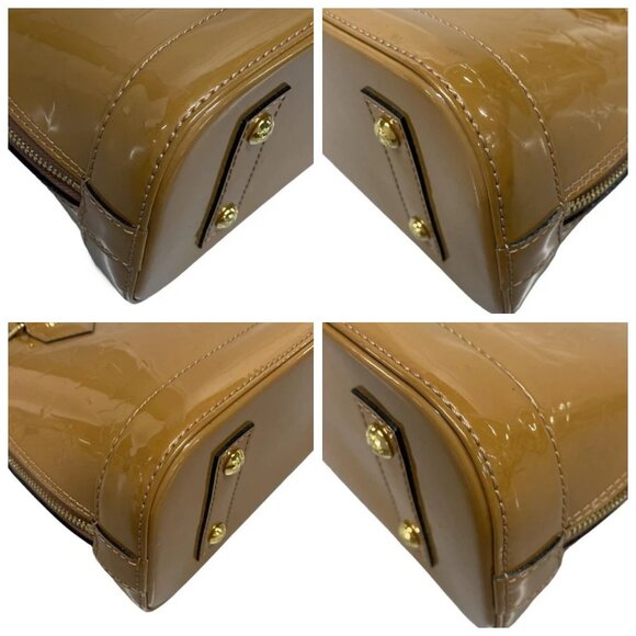 LOUIS VUITTON Alma BB Rose Velours Monogram Vernis Handbag 788-080825 - Picture 6 of 14